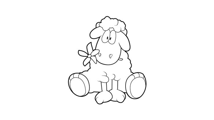 Coloriage Moutons - Mouton 18 