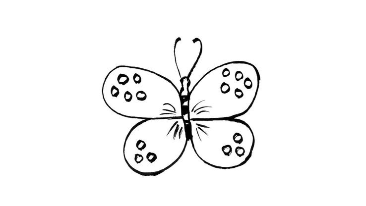 Coloriage Papillons - Papillon 3 