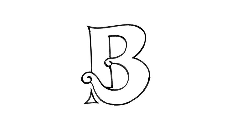 Coloriage Lettres - Lettre B 