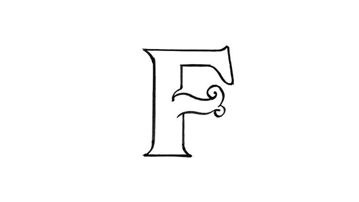 Coloriage Lettres - Lettre F 