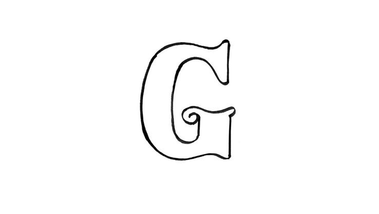 Coloriage Lettres - Lettre G 