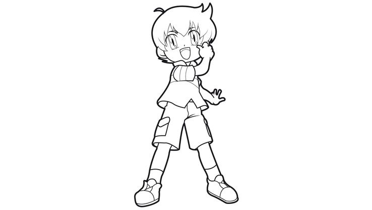 Coloriage Beyblade - Beyblade Kenta 5 