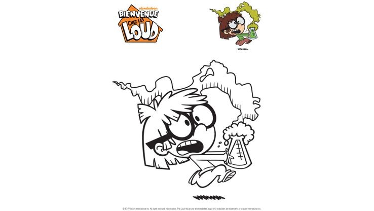 Coloriage Bienvenue chez les Loud - Lisa 