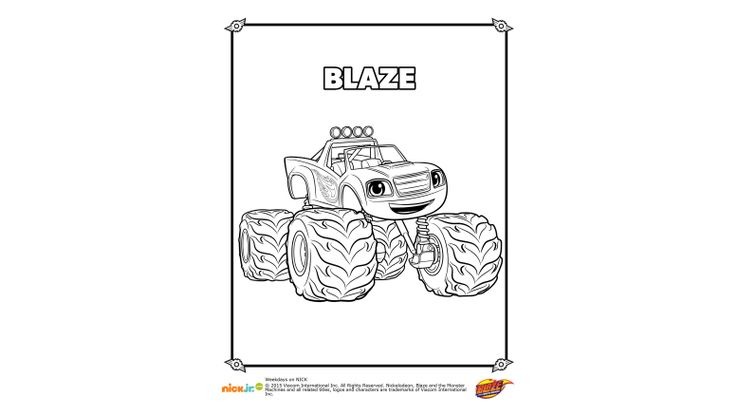Coloriage Blaze et les Monster Machines - Blaze 