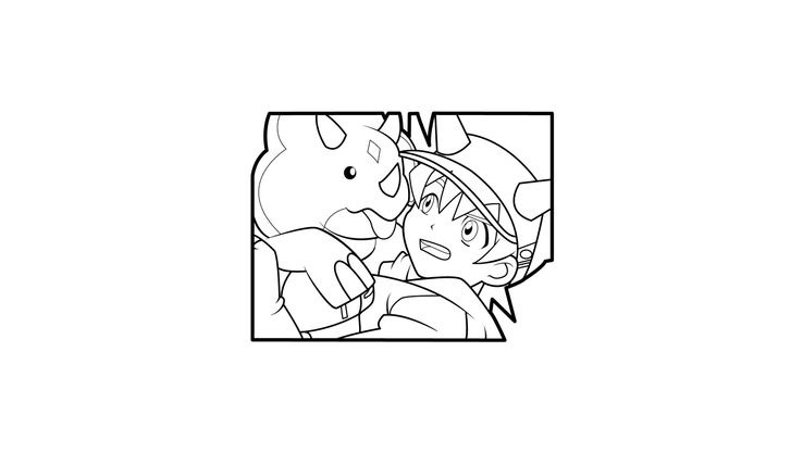 Coloriage Dinosaur King - Dinosaur King 16 