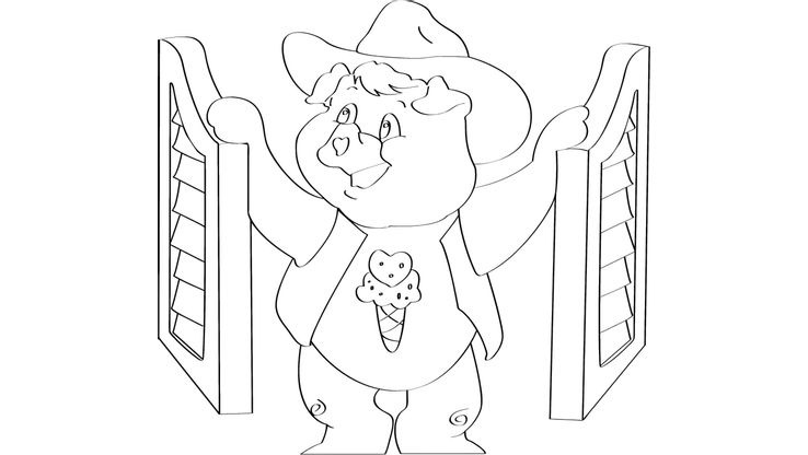 Coloriage Les calinours - Les calinours 17 