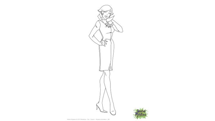Coloriage Martin Mystère - Martin Mystère : M.O.M  