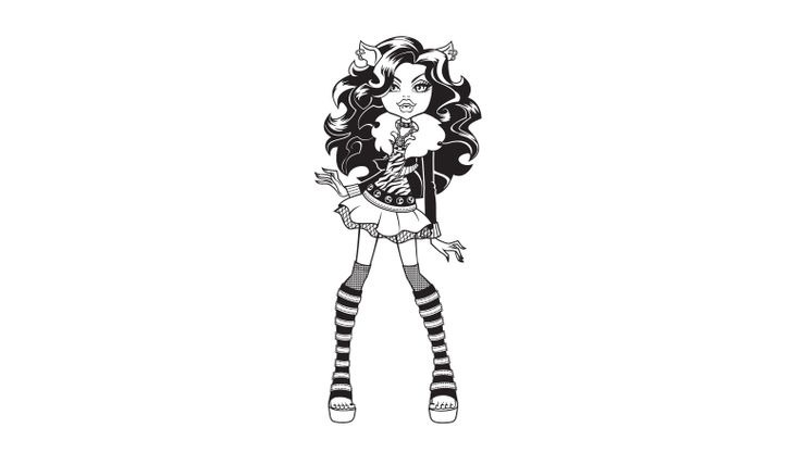 Coloriage Monster High - Clawdeen Wolf 