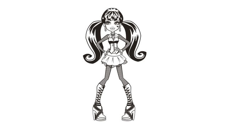 Coloriage Monster High - Draculaura 