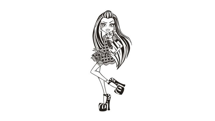 Coloriage Monster High - Frankie Stein 