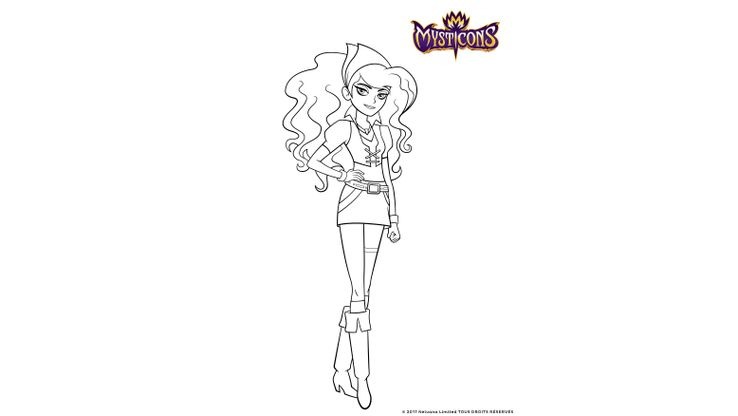 Coloriage Mysticons - Kitty Boon 