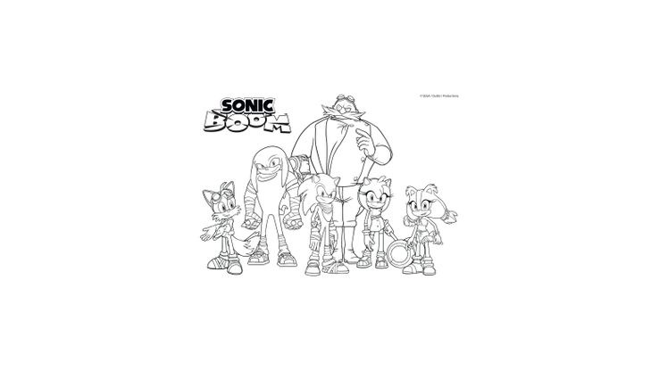 Coloriage Sonic Boom - Les personnages de Sonic Boom 
