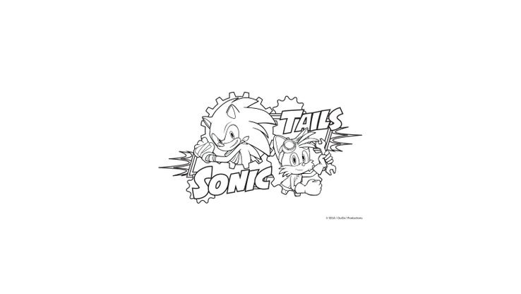 Coloriage Sonic Boom - Tails et Sonic 