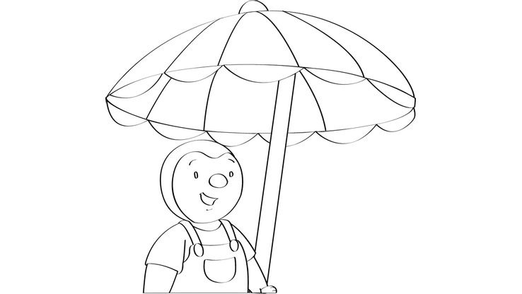 Coloriage T'choupi - T'choupi 13 