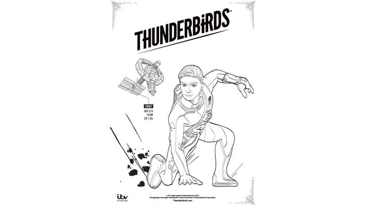 Coloriage Thunderbirds - Alan Tracy 