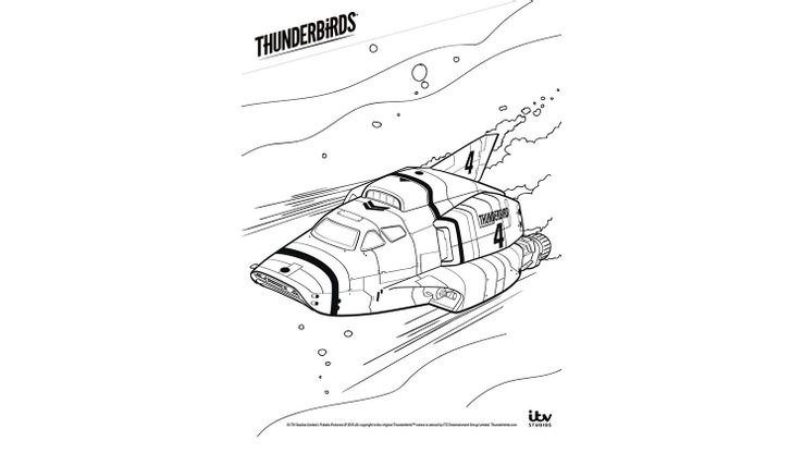 Coloriage Thunderbirds - TB4 