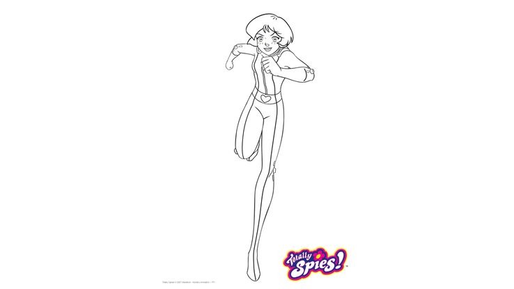 Coloriage Totally Spies! - Alex 
