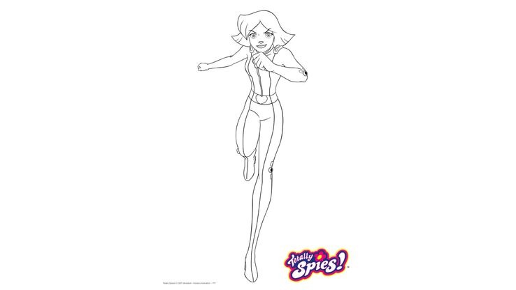 Coloriage Totally Spies! - Clover 