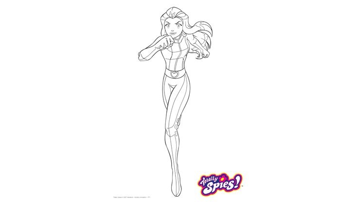 Coloriage Totally Spies! - Sam 