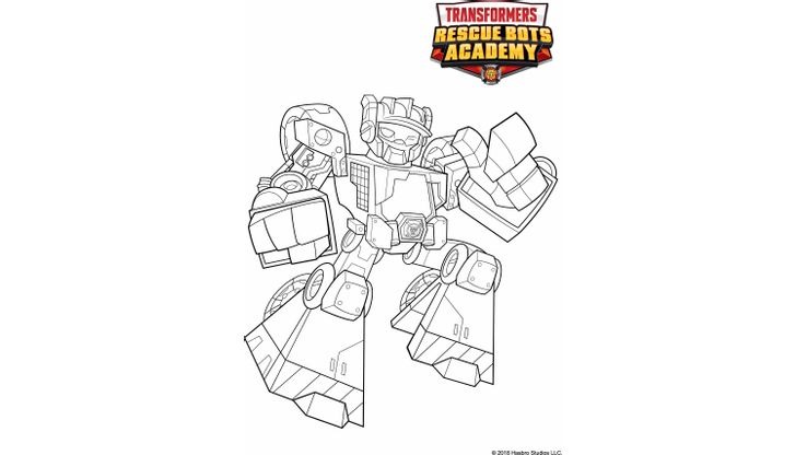Coloriage Transformers Rescue Bots Academy - Wedge  