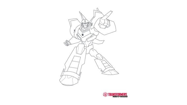 Coloriage Transformers Robots in Disguise - Bumblebee 2 