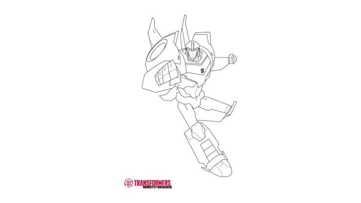 Coloriage Transformers Robots in Disguise - Bumblebee 3 