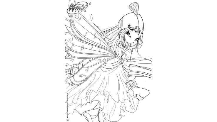 Coloriage Winx Club  - Winx Club : Musa 