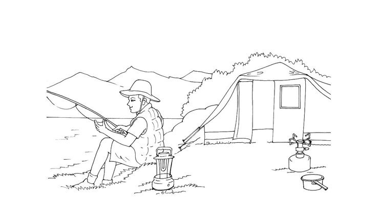 Coloriage Camping - Camping 12 