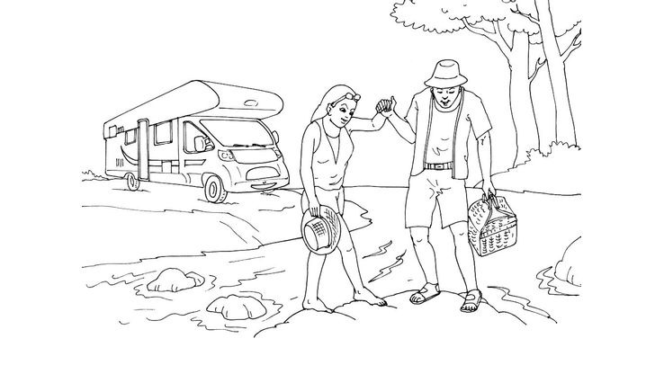 Coloriage Camping - Camping 15 