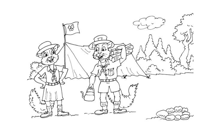 Coloriage Camping - Camping 22 