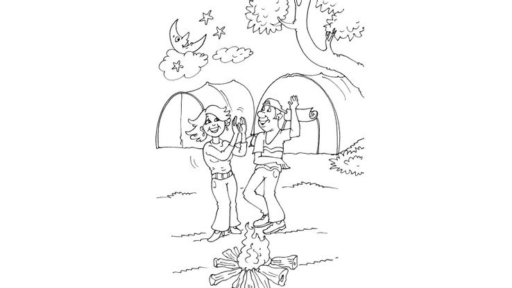 Coloriage Camping - Camping 28 