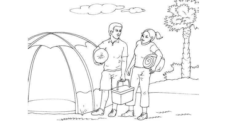 Coloriage Camping - Camping 7 