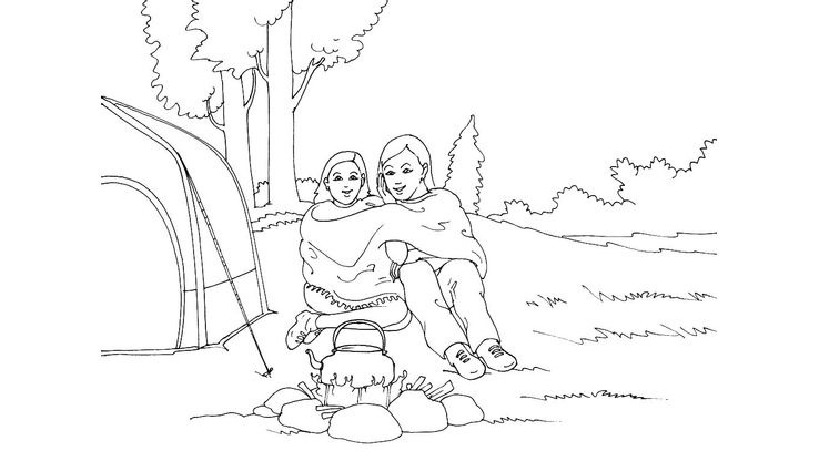 Coloriage Camping - Camping 8 