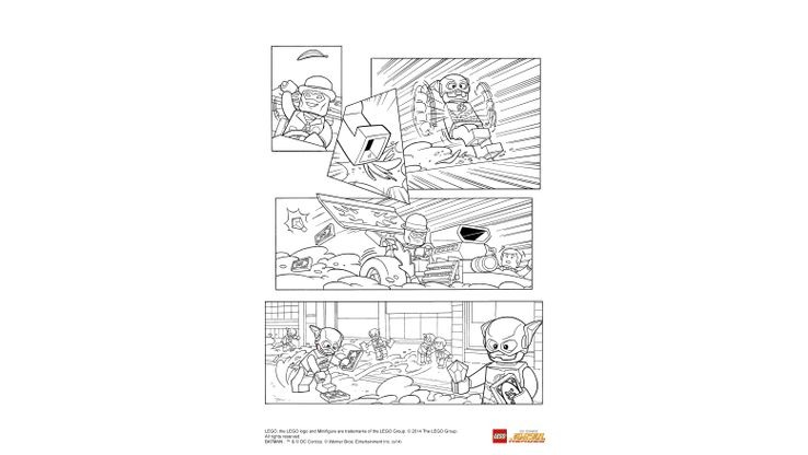 Coloriage LEGO Batman 3 - LEGO Batman 3 : Flash et l'Homme Mystère 