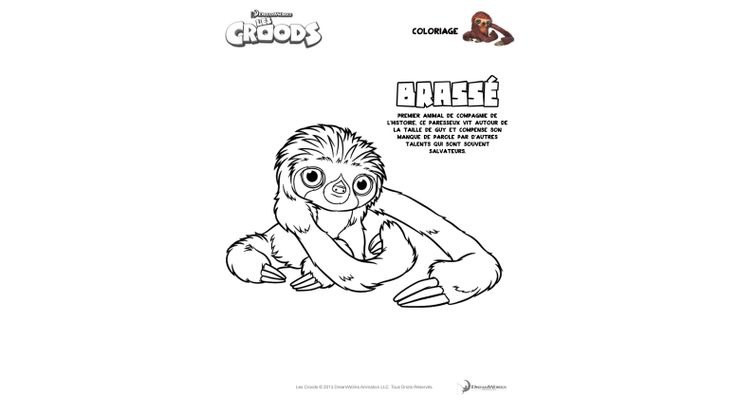 Coloriage Les Croods - Les Croods : Brassé 