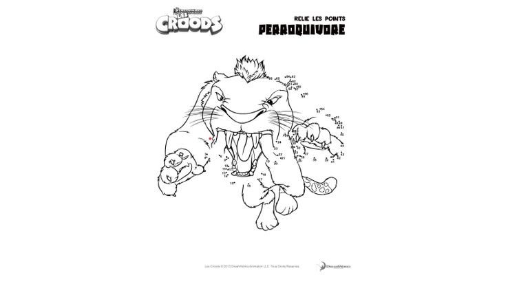 Coloriage Les Croods - Les Croods : Perroquivore 