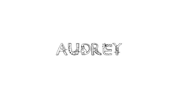 Coloriage Prénoms - Audrey 