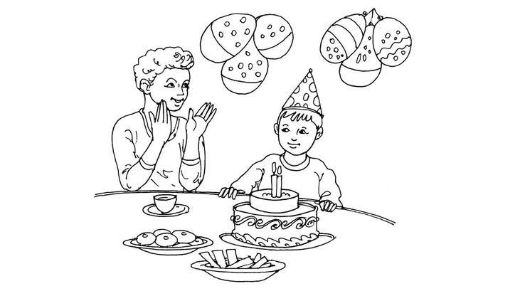 Coloriage Anniversaires - Anniversaires 3 