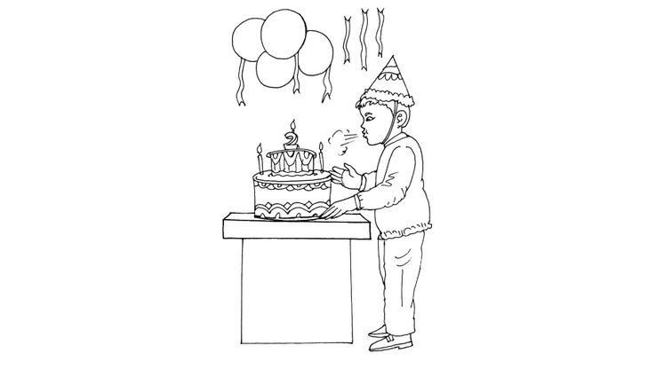 Coloriage Anniversaires - Anniversaires 9 