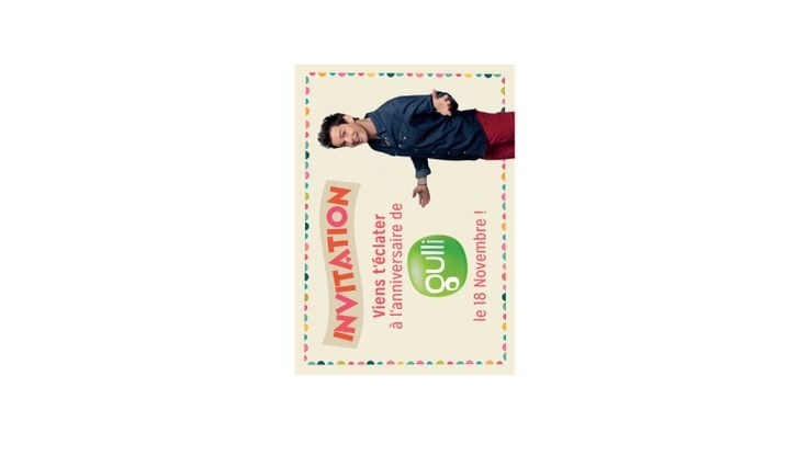 Coloriage carton invitation - Joyeux anniversaire Gulli ! 