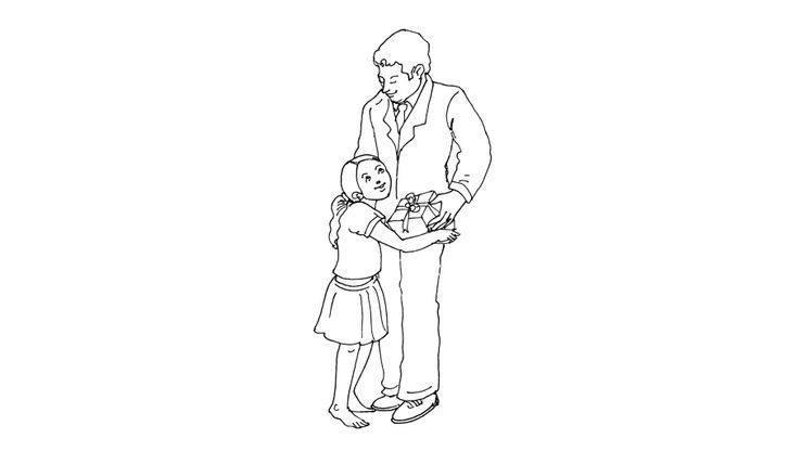 Coloriage Fête des pères - Fête des pères 9 