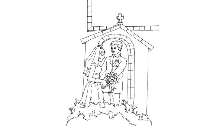 Coloriage Mariage - Mariage 15 