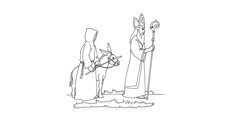 Coloriage Saint-Nicolas - Saint-Nicolas 10 