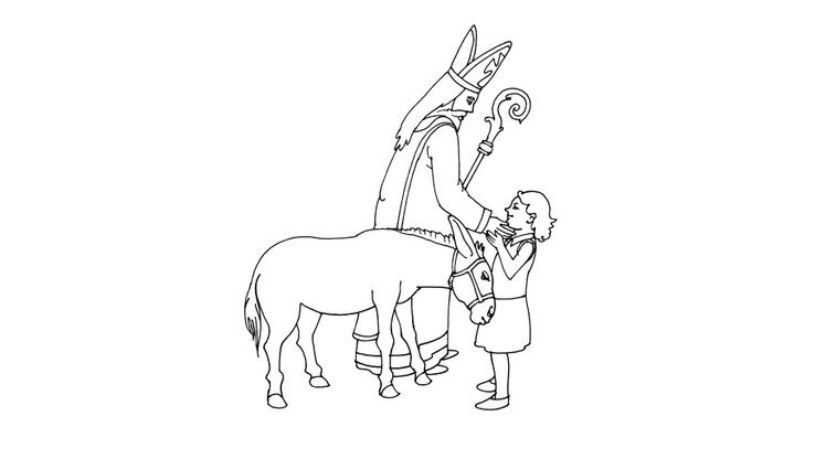 Coloriage Saint-Nicolas - Saint-Nicolas 13 