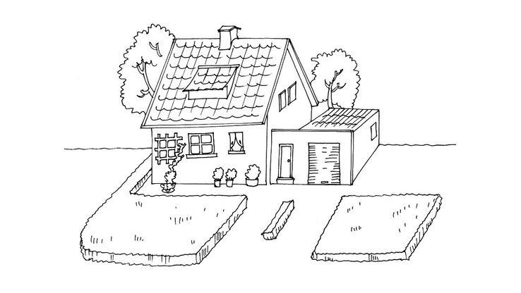 Coloriage Maison - Maison 13 