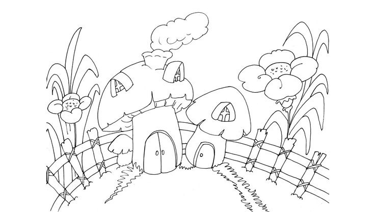 Coloriage Maison - Maison 26 