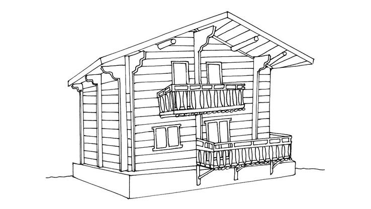 Coloriage Maison - Maison 8 