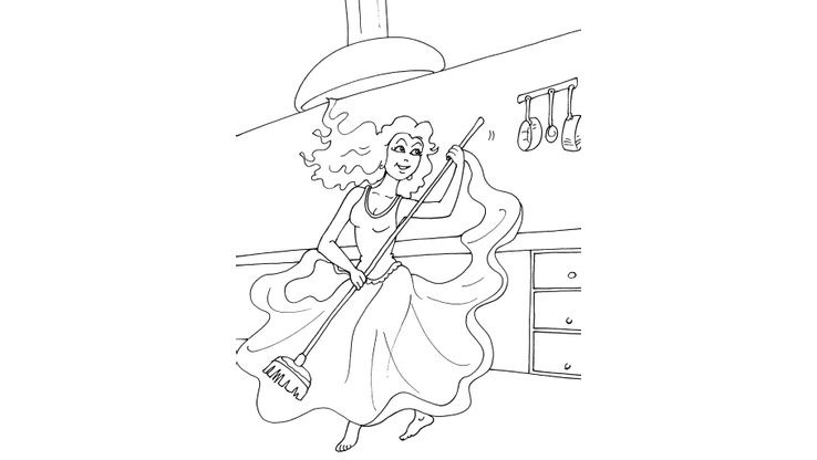 Coloriage Danseuses - Danseuse 26 