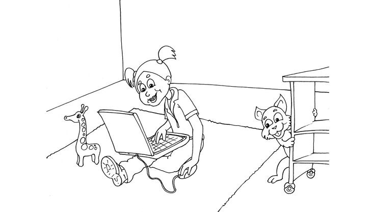 Coloriage Informatique - Informatique 22 