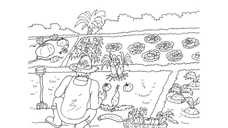 Coloriage Jardiniers - Jardinier 19 